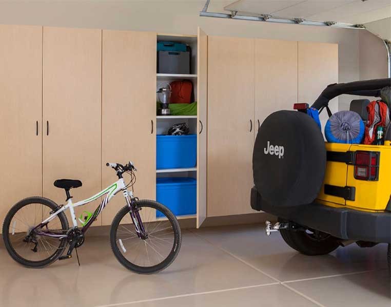 Garage with storage